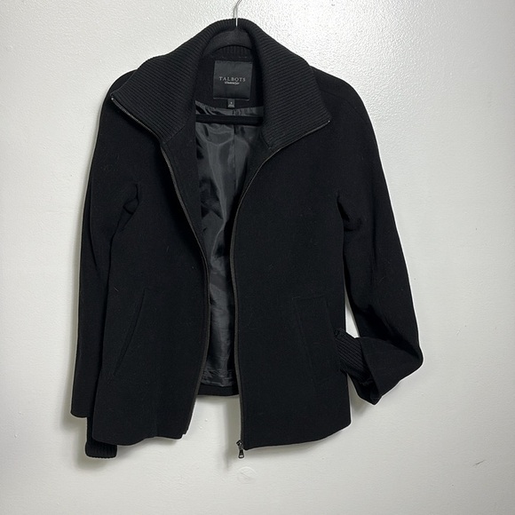 Talbots Wool blend Black Jacket szS/PM - Picture 10 of 10